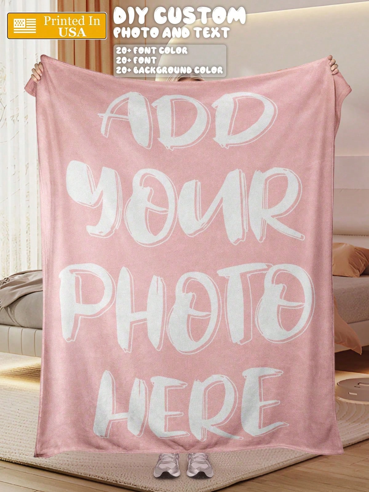 Custom Picture Blanket - Flannel Gift for Family Gatherings