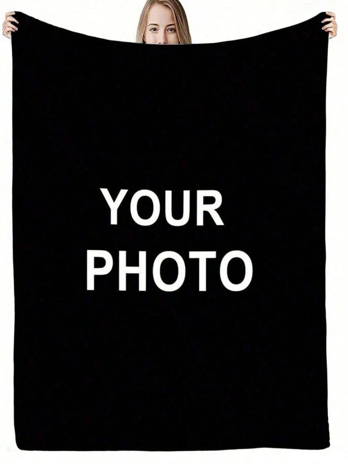 Custom Photo Blanket - Personalized Throw for Couples and Family Gifts