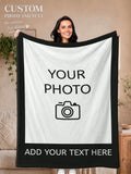 Personalized Photo Keepsake Throw - Decorative Home Blanket