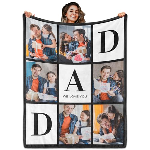 Personalized Blanket Gift - Custom Family Photo Throw for Loved Ones