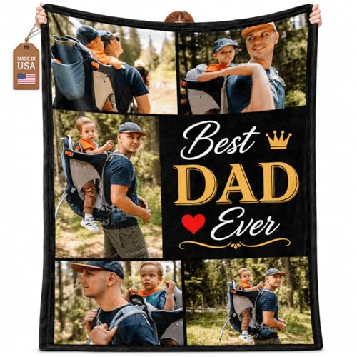Custom Mother's Day Blanket - Personalized Photo Throw for Mom