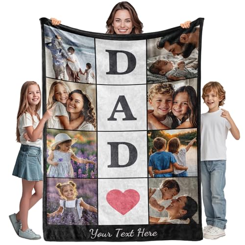 Personalized Memorial Keepsake Blanket - Custom Photos and Messages