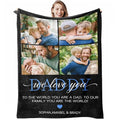 Custom Travel Photo Blanket - Personalized Throw for Adventure Memories