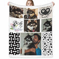 Personalized Memory Throw Blanket - Custom Couple Pictures in Soft Fleece