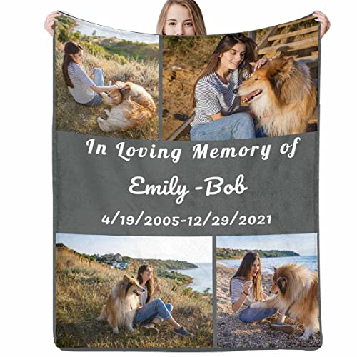 Personalized Boyfriend Gift Blanket - Custom Fleece Throw with Favorite Photos