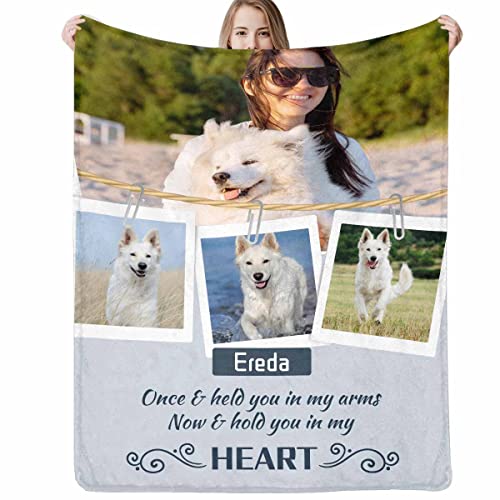 Custom Photo Blanket - Personalized Fleece Throw Gift for Girlfriend and Boyfriend