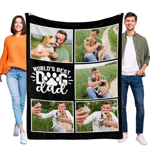 Custom Grandpa Blanket - Thoughtful Gift Filled with Family Moments