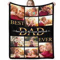 Custom Picture Blanket - Personalized Fleece Throw for Couples and Families