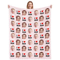 Custom Family Blanket for Kids - Personalized Photo Gift