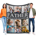 Custom Couple Photo Blanket - Personalized Fleece Throw for Anniversaries and Birthdays