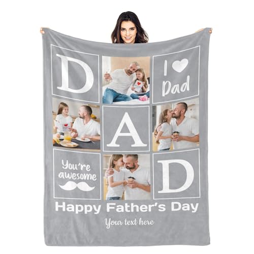 Custom Picture Comfort Blanket - Personalized Family Gift for Everyday Use
