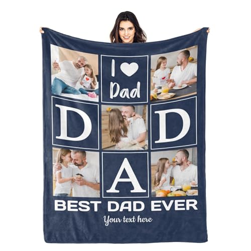 Personalized Photo Keepsake Blanket - Custom Gift for Couples and Partners