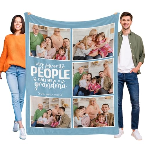 Custom Father's Day Blanket - Personalized Photo Throw for Dad