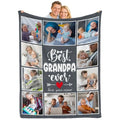 Custom Family Blanket - Personalized Photo and Text Throw for Home and Travel