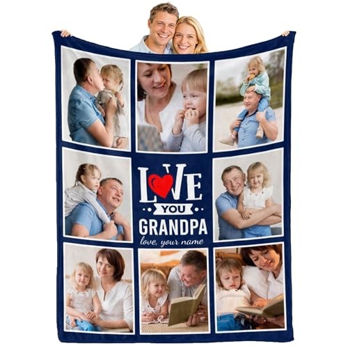 Custom Picture Throw Blanket - Personalized Flannel Gift for Birthdays and Anniversaries