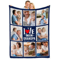 Custom Picture Throw Blanket - Personalized Flannel Gift for Birthdays and Anniversaries