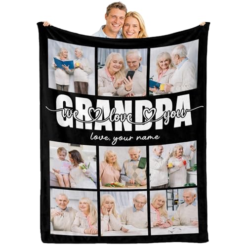 Personalized Flannel Throw - Create a Cozy Blanket with Photos and Custom Text