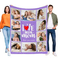 Custom Memory Throw Blanket - Personalized Flannel Design for Family Celebrations