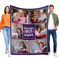 Personalized Photo Blanket - Flannel Throw Designed Around Your Special Moments