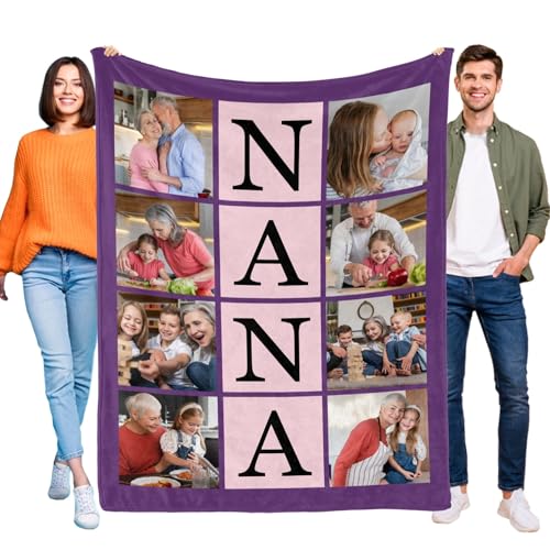 Custom Blanket Gift - Personalized Picture and Text Throw for Special Moments