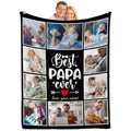 Custom Photo Throw - Personalized Blanket with Names and Favorite Pictures