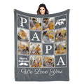 Custom Love Story Blanket - Personalized Fleece Throw with Pictures and Text