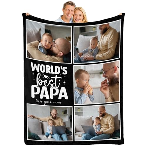 Personalized Flannel Photo Throw - Thoughtful Gift Featuring Family Memories