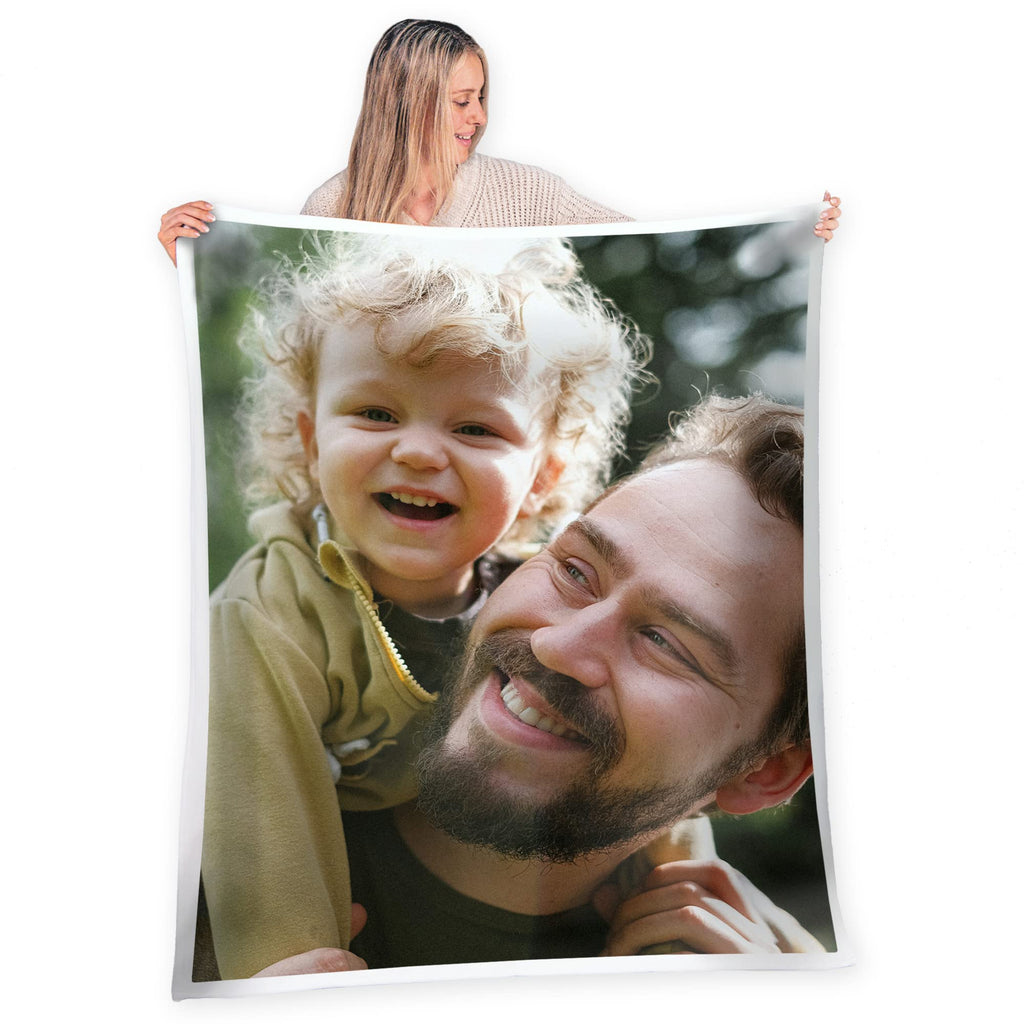 Personalized Picture Blanket - Custom Family Keepsake for Home Use