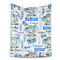 Personalized Anniversary Throw Blanket - Custom Couple Keepsake for Home