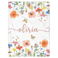 Personalized Couple Story Blanket - Custom Throw with Relationship Memories