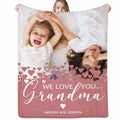 Personalized Anniversary Gift Blanket - Custom Fleece Throw for Couples