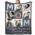 Custom Photo Gift Blanket - Personalized Fleece Throw for Romantic Celebrations