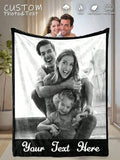 Personalized Photo Throw - Soft Blanket for Family and Pet Lovers