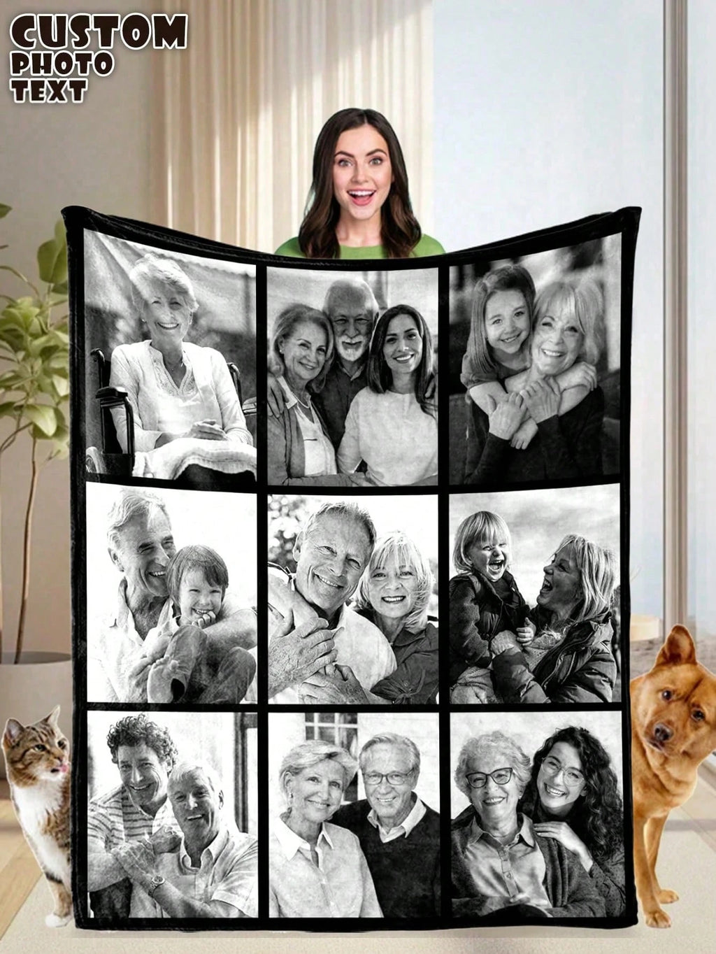 Personalized Baby Photo Blanket - Cozy Family Memory Gift