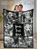 Custom Picture Blanket - Soft Throw for Couples, Pets and Home Use