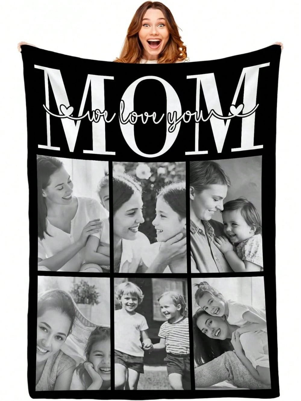 Custom Family Blanket - Personalized Photo Throw for Cozy Living