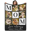Custom Family Blanket - Personalized Photo and Text Throw for Daily Comfort