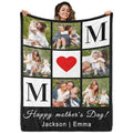 Personalized Blanket with Photos - Custom Text Throw for Home and Travel