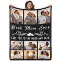 Custom Flannel Photo Blanket - Personalized Gift for Parents and Grandparents