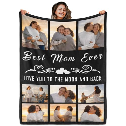 Custom Flannel Photo Blanket - Personalized Gift for Parents and Grandparents