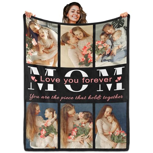 Personalized Memory Throw - Custom Picture Blanket for Birthdays and Anniversaries