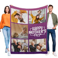 Custom Couples Throw Blanket - Personalized Fleece Comfort with Memories