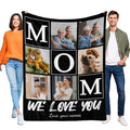 Personalized Photo Blanket for Couples - Custom Fleece Comfort Gift