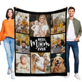 Custom Boyfriend Photo Blanket - Personalized Fleece Gift for Him