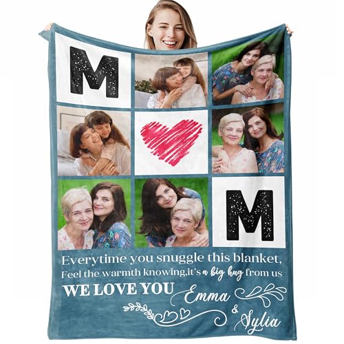 Personalized Relationship Memory Blanket - Custom Fleece Throw for Couples
