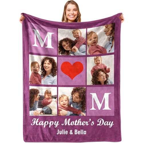 Custom Relationship Keepsake Blanket - Personalized Pictures for Meaningful Gifts
