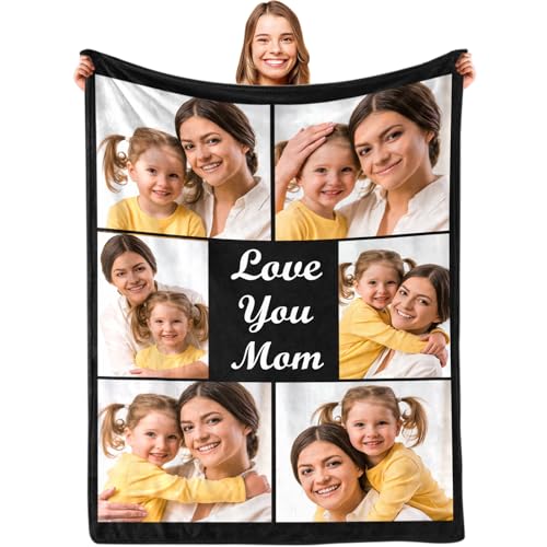 Personalized Romantic Gift Blanket - Custom Photos for Special Moments
