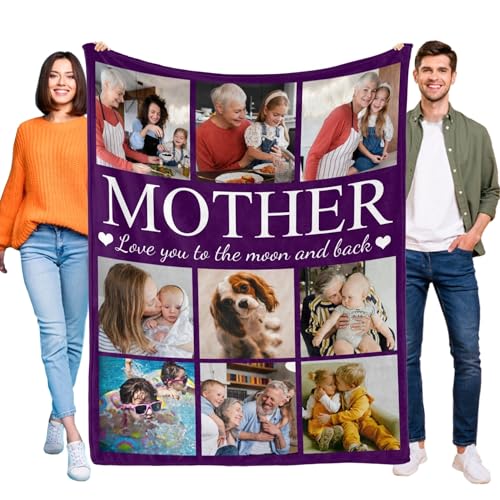 Personalized Girlfriend Gift Blanket - Custom Picture Throw for Romantic Moments