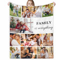 Custom Romantic Photo Throw - Personalized Blanket for Couples
