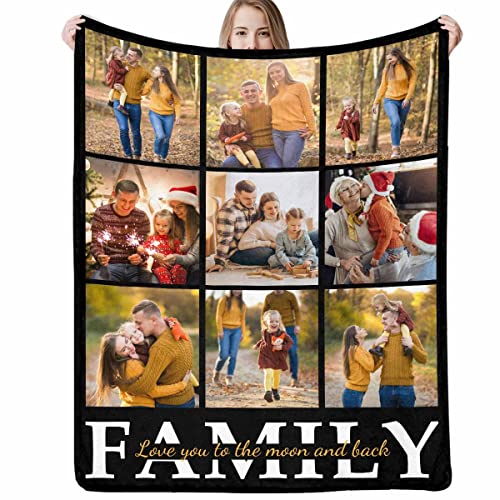 Custom Cozy Couple Blanket - Personalized Fleece Throw with Photo Memories